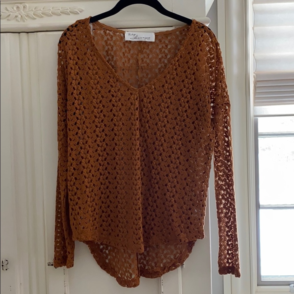 Rust Knit Top - Picture 1 of 1